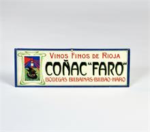 Conac Faro, Blechschild