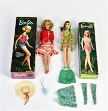 Mattel, Barbie with lifelike bendable legs + Francie Barbie's cousin