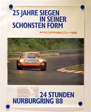 Porsche Plakat, Nürburgring 1988