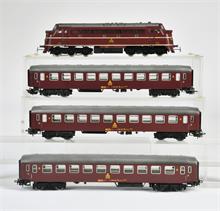 Märklin, Lok DSB 1106 und 3 Wagen