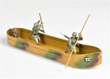 Elastolin, Lineol, Ponton Boot mit 3 Soldaten
