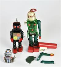 Dux u.a., 3 Roboter mit Mängeln & in Teilen