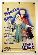 Plakat La Mazurka Bleue von 1929