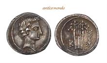 Römische Münzen, Augustus, 30 v.-14 n. Chr., AR-Drachme, um 27/20 v. Chr.