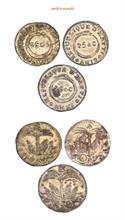 Haiti, Republik, 25 Centimes, 1814, 1815 (2x)