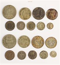 Haiti, Republik, Lot von Münzen des 19. und 20. Jahrhunderts