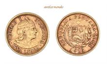 Peru, Republik, Libra, 1916