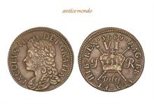 Großbritannien, Irland, James II., 1685-1688 Sixpence (July), 1689