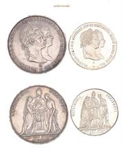 Österreich , Franz Joseph, 1848-1916, Doppelgulden und Gulden 1854