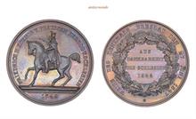 Brandenburg Preussen, Friedrich Wilhelm IV., 1840-1861, Bronzemedaille, 1842