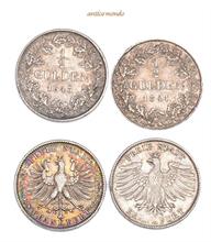 Frankfurt Stadt, 1/2 Gulden, 1841, 1843