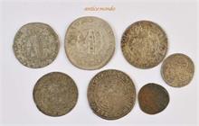 Sachsen, Lot von Kleinmünzen verschiedener Epochen und Regenten