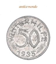 Drittes Reich, Alu Spendenmarke zu 50 Groschen, 1935