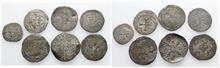 Frankreich, Lot von mittelalterlichen Silbermünzen