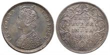 Indien, Britische Oberhoheit bis 1947, 1/2 Rupie, 1881, K/M 491