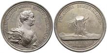 Schweden, Adolf Friedrich,, 1751-1771, Silbermedaille, 1761, auf die Hofdame Catharina Charlotta de la Gardie, Hildebrand S. 145