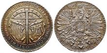 Bayern, Ludwig II., 1864-1886, Silbermedaille, 1881, auf das 7. deutsche Bundesschießen in München, Hauser 556
