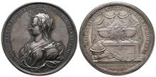 Braunschweig, Calenberg Hannover, Georg II., 1727-1760, Silbermedaille, 1759, auf den Tod seiner Tochter Anna, Brockmann 963