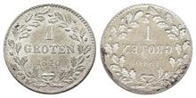 Bremen, Stadt, Einseitiger Silberabschlag zu 1 Groten, 1840, zu AKS 8