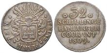 Hamburg, Stadt, 32 Schilling, 1809, CAIG, Gead. 657