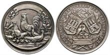Hamburg, Stadt, Silber-Preismedaille auf den ersten Platz für Geflügelzucht in Altona, o.J., Gead. 2163