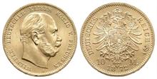 Kaiserreich, Preussen, Wilhelm I., 1861-1888, 10 Mark, 1872, J. 242, Gold