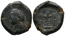 Sicilia, Alaisa, AE-Litra, 344-340 v. Chr.