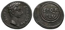 Römische Münzen, Augustus, 30 v. - 14 n. Chr., Denar, 19/18 v. Chr.