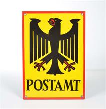 Emailleschild "Postamt"
