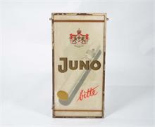 Glasschild "Juno Zigaretten"