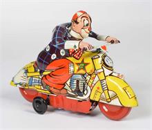 Huki, Clown auf Motorrad