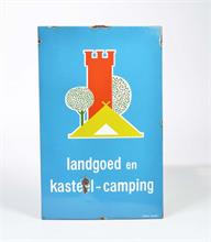 Emailleschild "Kasteel Camping"