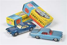 Corgi Toys, Buick Riviera Nr. 245 + Oldsmobile Toronado Nr. 264