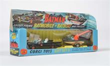 Corgi Toys, Gift Set 3 Bat Mobile, Bat Boat  + Trailer