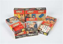 Lego System , 8 Schachteln mit Füllung