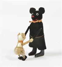 Schuco, Schwarze Maus mit Mäusekind