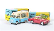 Corgi, Ice Cream Van Nr. 428 + Renault "Floride" Nr. 222