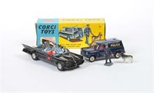 Corgi Toys, Batmobil + Police Van No 448