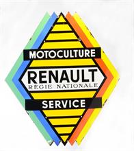 Emailleschild "Renault Service"