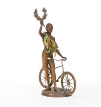 Fahrradskulptur von 1900 -Preis für Radrennen-