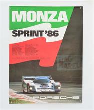 3 verschiedene Porsche Plakate 1986