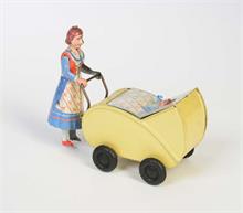 Göso, Frau mit Kinderwagen