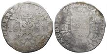 Belgien Brabant, Philipp IV. von Spanien 1621-1665, 1/2 Patagon 1653