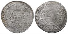 Belgien Brabant, Philipp IV. von Spanien 1621-1665, 1/2 Patagon 1654