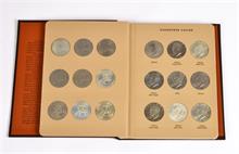Vereinigte Staaten von Amerika, Sammlung von allen 32 "Eisenhower Dollars" aus der Zeit von 1971-1978