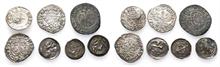 Frankreich, Lothringen Metz und Nancy. Interessanten Konvolut Silberkleinmünzen, vom Denar bis zum Gros