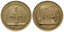 Mecklenburg Rostock, vergoltete Silbermedaille 1860