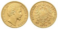 Bayern, Ludwig II. 1864-1886, 20 Mark 1873