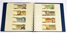 Polen, Republik seit 1989, Sammlung Banknoten aus der Zeit von 1982-2011 in einem Album.