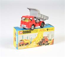 Corgi Toys, Bedford Tipper Truck, rot/silber (seltene Farbe)